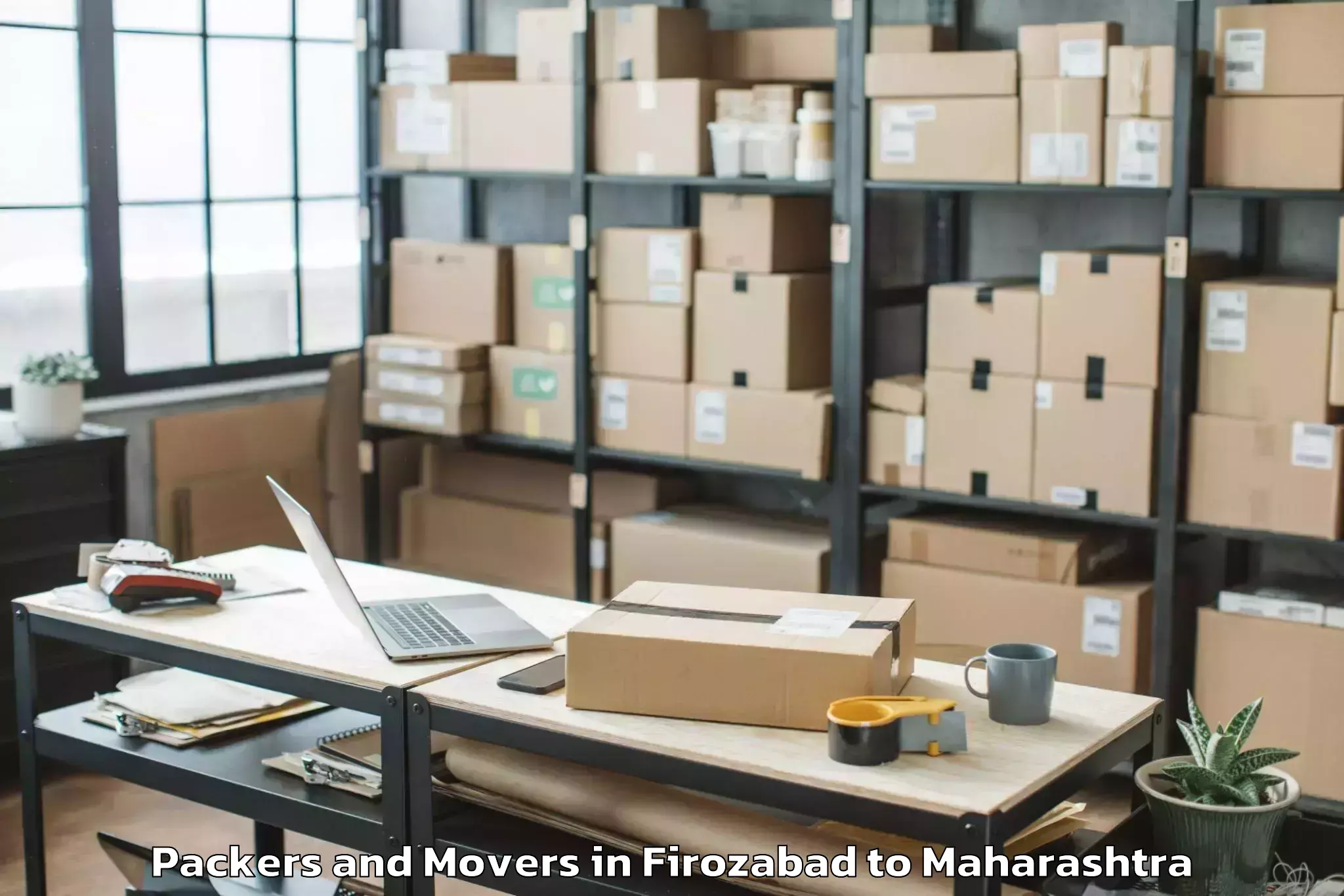 Reliable Firozabad to Shevgaon Packers And Movers